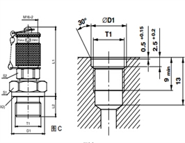 測(cè)壓接頭 EMA3 外螺紋測(cè)試點(diǎn)接頭 - 連接螺紋M16x2、PARKER卡套接頭、PARKER接頭