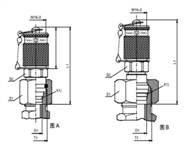 VKA3 壓力表連接測試點接頭 - 連接螺紋M16x2、parker球閥、PARKER接頭