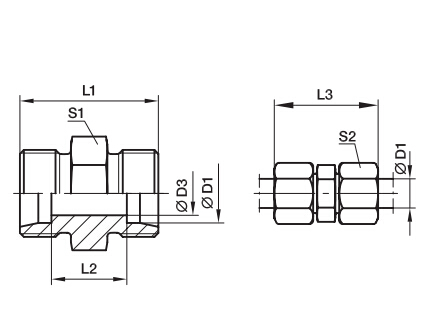 G 直通接頭、PARKER卡套接頭、PARKER接頭