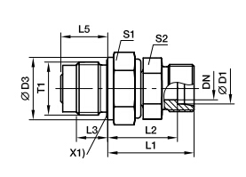 DVGE-R 端直通滑動軸承旋轉(zhuǎn)接頭、parker球閥、PARKER接頭